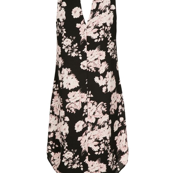 Floral Print Trapeze Dress - Picture 2 of 4